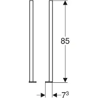 Geberit Duofix vloerpoten zelfdragend 20-40 cm