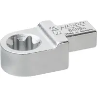 Hazet Insteekringsleutel 6609C-E16 · 9 x 12 mm insteekvierkant massief · Buiten-TORX-profiel · SW E16