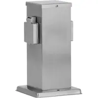 Ledino Buitenstopcontact paal RVS IP44 - 2 stopcontacten