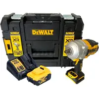 DeWalt Boormachine + slagboor, DCF 961 P1T Accu-slagmoersleutel 18 V 1632 Nm 1/2" borstelloos + 1x oplaadbare accu 5.0 Ah + lader + (Oplaadbare batterij)