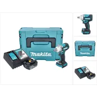 Makita DTW 301 RF1J accu slagmoersleutel 18 V 330 Nm 1/2" borstelloos + 1x oplaadbare accu 3.0 Ah + lader + Makpac