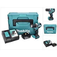 Makita DDF 487 RT1J accuboormachine 18 V 40 Nm borstelloos + 1x oplaadbare accu 5.0 Ah + lader + Makpac