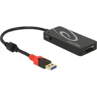DeLOCK 62899 62899 USB-hub 3 poorten USB-A USB 3.1 Gen1 5 GBit/s Zwart