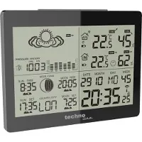 Technoline WS 6760 - Weerstation - DCF-77 klok - Hoogglans zwart