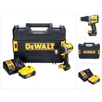 DeWalt DCD 805 P1T accu klopboormachine 18 V 90 Nm borstelloos + 1x oplaadbare accu 5.0 Ah + lader + TSTAK
