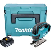 Makita DJV 180 T1XJ accu-decoupeerzaag 18 V 135 mm + 1x accu 5,0 Ah + Makpac - zonder oplader