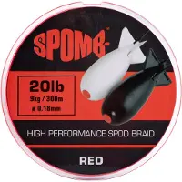 Spomb High Performance Spod Braided Line 300 M Rood 0.180 mm