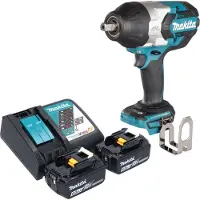 Makita DTW 1004 RG accu slagmoersleutel 18 V 1050 Nm 1/2" borstelloos + 2x oplaadbare accu 6.0 Ah + lader