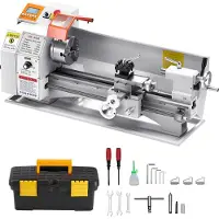 Vevor Metaaldraaibank 220x450 mm Tafeldraaibank Automatische voeding 2500 tpm Toerental 1250 W Borstelloze motor