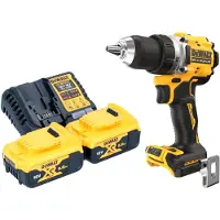 DeWalt DCD 800 P2 accuboormachine 18 V 90 Nm borstelloos + 2x accu 5.0 Ah + lader