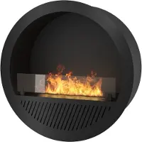 SOLOLED Incircle Inbouw bioethanolhaard - Ronde design wandhaard, diameter 70 cm