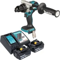 Makita DHP 492 RG accu-klopboormachine 18 V 141 Nm borstelloos + 2x accu 6,0 Ah + oplader