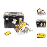 DeWalt DCS 572 NT accu-handcirkelzaag 18 V 184 x 16 mm + 1x accu 2,0 Ah + T-STAK - zonder oplader