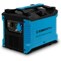 Eberth 1000 Watt omvormer, noodstroomgenerator met 2 pk benzinemotor, 4-takt, stroomgenerator met 1x 230V en 2x USB-aansluiting