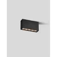 Lyora Plafondlamp Jax rechthoek antraciet