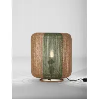 Lyora Tafellamp Dena Ø 33cm Bruin Met Groen
