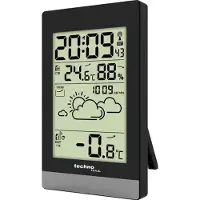 Technoline WS 9132 - Weerstation - Binnen en buiten temperatuur - Luchtvochtigheid - Zwart