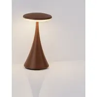 Nova Luce Tafellamp Elbo roestbruin oplaadbaar met USB