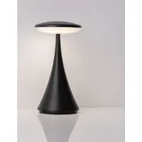 Nova Luce Tafellamp Elbo zwart oplaadbaar met USB