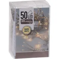 Spetebo Lichtslinger met 50 LED's in warm wit - 500 cm - Kerstverlichting voor op tafel