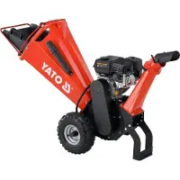 YATO Professionele Benzine Hakselaar 4.8 kW (6.5 PK) – Loncin G200F Engine – Voor Takken tot Ø 100 mm – Met Luchtbanden