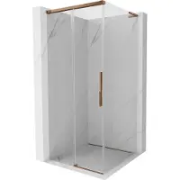 Mexen Rox L douchecabine schuifdeur 100 x 100 , transparant, roze goud - 8C2L-100-100-60-00