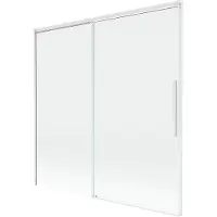 Mexen Rox 2-delige verschuifbare badscherm 160 x 150 , transparant, wit - 8C9-160-001-20-00