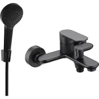 Mexen Milo R05 badkraan met doucheset, zwart - 7133R05-70