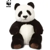 Bon Ton Toys - WWF Panda Zittend - Knuffel - 22 cm