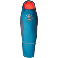 TROLLKIDS - Kid's Little Fjell Dreamer - Kinderslaapzak 110-145 x 58 x 38 cm - Body Length 90-130 cm, blauw
