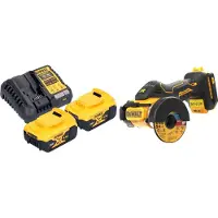 DeWalt DCS 438 P2 accu multimaterialensnijder 18 V 76 mm borstelloos + 2x accu 5.0 Ah + lader