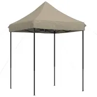 vidaXL Partytent 200 x 200 x 306 cm Taupe Oxford Stof