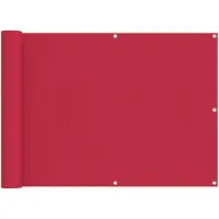 vidaXL Balkonscherm 75 x 700 cm Oxford Stof Rechthoekig Bordeauxrood