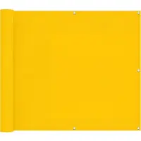 vidaXL Balkonscherm 100 x 200 cm Oxford Stof Rechthoekig Geel