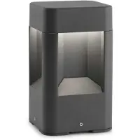 Faro Naya - tuinpaal - 12 x 12 x 20,5 cm - 8W LED incl. - IP54 - donkergrijs