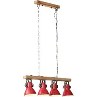 Syfax Plafondlamp 25 W E27 90x24x111 cm verweerd rood
