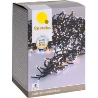 Spetebo LED-lichtslingerkroon met 3000 LED's - combinatie van koud wit en warm wit licht / 22 meter