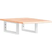 Syfax Badkamer wandschap staal en massief eikenhout