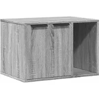 Syfax Kattenbakkast 60x40x40 cm bewerkt hout grijs sonoma eikenkleur