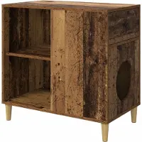 Syfax Kattenhuis Oudhout 72 x 42,5 x 70 cm Bewerkt hout