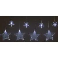 Spetebo LED-slingers met sterren - 100 x 60/45 cm - koud wit