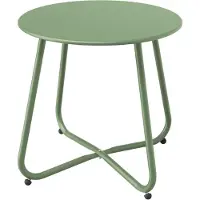 Sonstiges Bijzetter, salontafel, rond, voor de tuin of buiten, in de kleur saliegroen