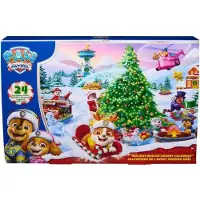 Spin Master Adventskalender, 24 verrassingen, figuurtjes en accessoires, Paw Patrol, vanaf 3 jaar, 12 figuurtjes, 8 mini-voertuigen, 4 accessoires