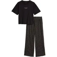 Marc o'polo Pyjama ' Mix N Match ' zwart / wit