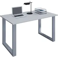 VCM Houten bureau | H. 76 x B. 140 x T. 80 cm | Computertafel eenvoudig | voeten gemaakt van hoogwaardig metaal | Werktafel | Kantoormeubilair - Lona U