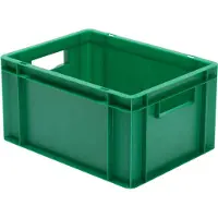 LA-KA-PE Transportstapelbak | L400xB300xH210mm | rood PP handgreepopening | zijwanden gesloten | 1 stuk - TK400/210-0 ROT TK400/210-0 ROT
