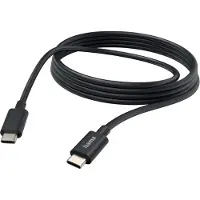 Hama USB-kabel - - 00201593 - 3 m - USB 2.0 - USB C Zwart