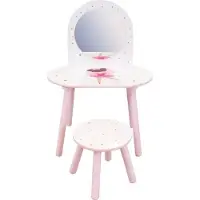 Fun House Dressing table with stool - Ballerina Dancer - - H.48 X W.60 X D.40 / H.27 X W.28 X D.28 cm