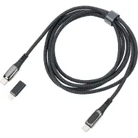 Troika CBL20/BK USB-kabel 2 m USB C USB C/Lightning Zwart