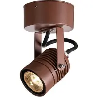 SLV Richtbare Led spot 6cm - 6w - 3000K bruin